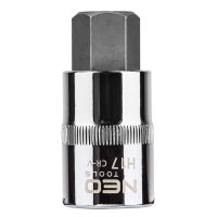 Końcówka sześciokątna na nasadce 1/2, H17x55mm | 08-777 NEO TOOLS