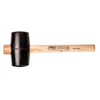 Młotek gumowy 90mm/1200 g, trzonek hikorowy | 25-054 NEO TOOLS