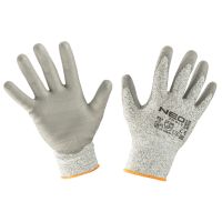 Rękawice antyprzecięciowe pokryte PU, 4X43D, rozmiar 8 | 97-609-8 NEO TOOLS