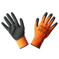 Rękawice robocze, poliester pokryty nitrylem (sandy),4131X, rozmiar 10 | 97-642-10 NEO TOOLS