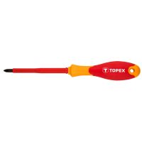 Wkrętak krzyżowy PH1/80 1000V | 39D476 TOPEX