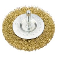 Szczotka druciana tarczowa z trzpieniem 75 mm | 62H320 VERTO