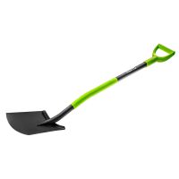 Szpadel prosty, metalowy trzonek, plastikowy uchwyt | 15G011 VERTO
