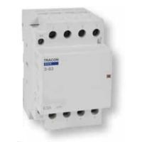Stycznik instalacyjny 230V AC 50Hz 3 Mod 4×NO AC1/AC7a 63A | SHK4-63 Tracon