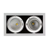 Oprawa downlight MODERN-DAY 2COB 45st 230V 2x15W IP20 WW silver | SLI015023WW Wojnarowscy