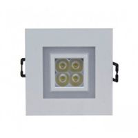 Oprawa FIALE 4LED 4x1W 30st 230V SQUARE z ramką zimnobiałą CW oczka LED | SLI021017CW_CW Wojnarowscy