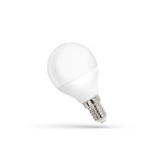 Lampa LED 4W 340lm CW 6000K E14 kulka matowa zimna biała | WOJ+13031 Wojnarowscy