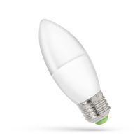 Lampa LED 6W 520lm WW 3000K E27 świeczka matowa ciepła biała Spectrum | WOJ+13061 Wojnarowscy