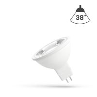 Lampa LED MR16 12V 4W SMD 38 ST WW z soczewką Spectrum | WOJ+14095 Wojnarowscy