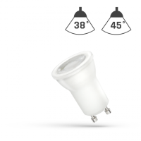 Lampa LED MR11 GU10 230V 4W SMD 45ST CW z soczewką Spectrum | WOJ+14108 Wojnarowscy