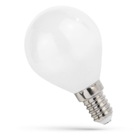 Lampa LED kulka E-14 230V 4W COG NW MILKY Spectrum | WOJ+14336 Wojnarowscy