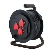 Przedłużacz bębnowy 3xz/u IP-44, 3x1,5 GUMA, przewód 30m | PZB-111-30G Elgotech