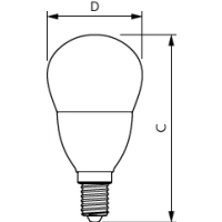 Lampa LED CorePro lustre ND 7-60W 806lm E14 827 2700K P48 FR kulka matowa | 929002973102 Philips