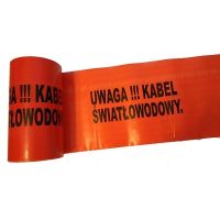 Taśma ostrzegawcza 252 z nadrukiem 2200mmx100m pomarańczowa gr.0,08 | PZ-2520016-20010Ś0 Anticor