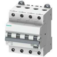 Wyłącznik RCBO 4P B10 6KA typ A 30mA 4MW | 5SU1346-6FP10 Siemens