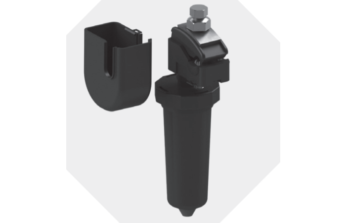 Bezpiecznik napowietrzny BNA 25, 25A z zaciskiem do linii nieizol. AL 25-70 z nakrętką zrywalną | BNA-2 LN ALPAR