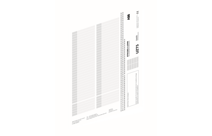 Karta opisowa do użytku z obudowami UK600 standard/media/combi, UZT5 | 2CPX031429R9999 ABB