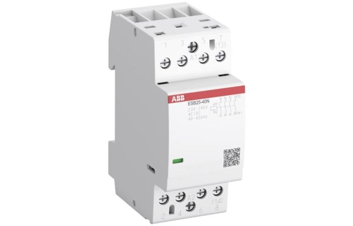 Stycznik instalacyjny, modułowy AC-1 25A 4P (2NO+2NC), 230-240V AC/DC, ESB25-22N-06 | 1SAE231111R0622 ABB