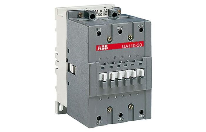 Stycznik do baterii kondensator&oacute;w AC-6b 80kvar 3P, 220-230V AC, UA110-30-00RA-80, zaciski śrubowe | 1SFL451024R8000 ABB