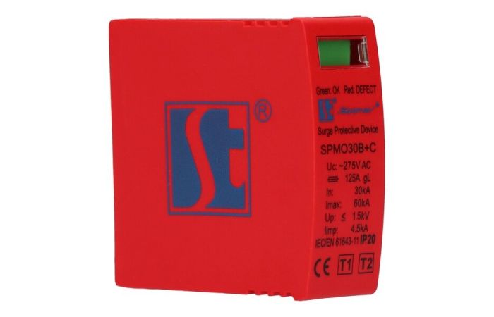 Moduł warystorowego ogranicznika przepięć typ 1+2 (klasa B+C) SPMO30B+C | SPMO30B+C Spamel