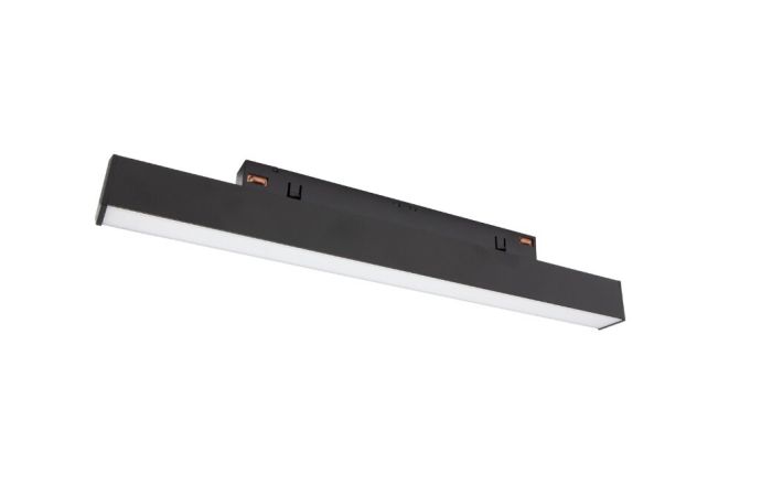 Oprawa LED LINE S na szynoprzewód 304x23x42mm 8W 100st czarny 5 lat gw. system SHIFT | WLD+40008 Wojnarowscy