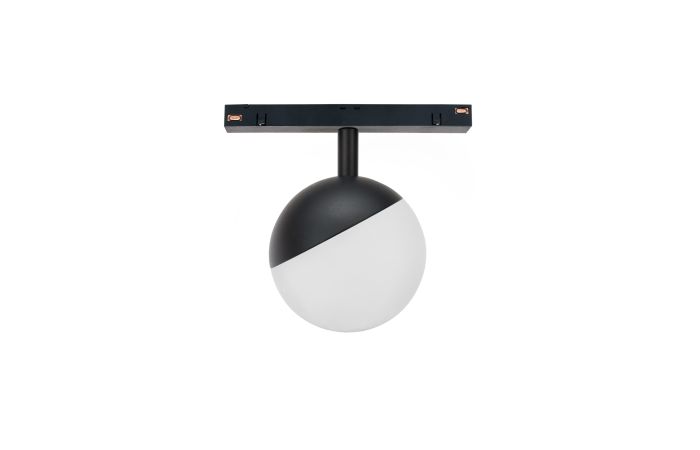 Oprawa LED GLOBE kula na szynoprzewód 100x148mm 5W 165st czarna 5 lat gw. system SHIFT | WLD+40000 Wojnarowscy