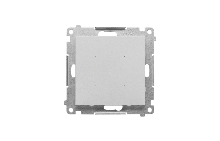 SWITCH– Sterownik przyciskowy oświetl pojedynczy, ster smartfonem (moduł) Aluminium mat Simon 55 GO | TEW1W.01/143 Kontakt Simon