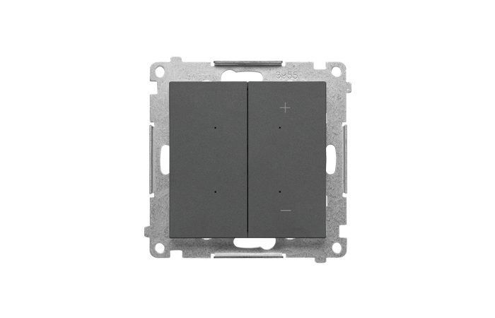DIMMER RGB – Ściemniacz do pasków RGBW, sterowany smartfonem (moduł); Grafitowy mat Simon 55 GO | TESRGB1W.01/116 Kontakt Simon