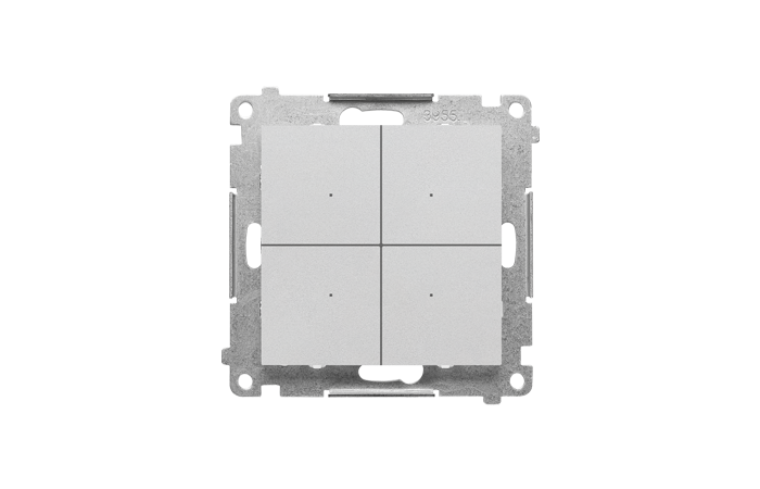 CONTROL Kontroler przyciskowy ster bezprzew z Simon GO ster smartfonem Aluminium mat Simon 55 GO | TEK1W.01/143 Kontakt Simon