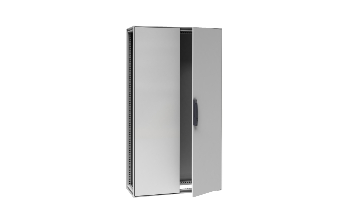 Stojąca obudowa modułowa, PanelSeT SFN, stal dekarbonizowana, płyta montażowa, 2000x1600x400mm, drzw | NSYSFN2016402DP Schneider Electric