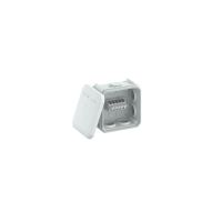 Puszka odgałęźna z listwą zaciskową + wprowadzeni 90x90x52, PP, jasnoszary, 7035 T 40 KL | 2007432 Obo Bettermann