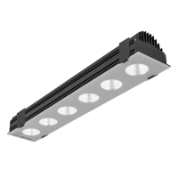 Oprawa Flash New LED 6x 166W 4000K 50st. 720mm 21000lm, czarna | AD005.3366.840.A000 PXF Lighting
