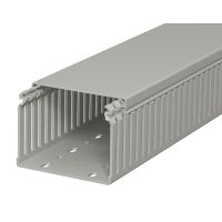 Kanał grzebieniowy 75x100, PVC, szary kamienny, 7030 LKV 75100 (2m) | 6178328 Obo Bettermann