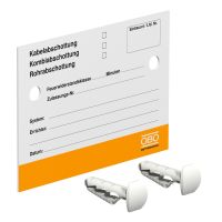 Tabliczka z opisem do systemów przepustów kablowych 100x70mm, PS KS-S DE | 7205425 Obo Bettermann