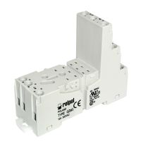 Gniazdo wtykowe, do przekaźników R3N 10A 300VAC IP20, GZM3-SZARE | 857412 Relpol