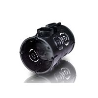 Puszka p/t, szeregowa 2 x 60 mm, do instalacji naprzeciwległej, gł. 100 mm | 83146007 Simet