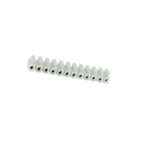 Listwa zaciskowa gwintowa termoplast. z podkładką, 2,5mm2, 12 torów LPA12-2.5(PA10DS) biała | 89092110 Simet
