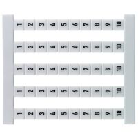 Oznacznik złączki, 5x5mm DEK 5 FSZ 1-10 Dekafix, biały | 0460660001 Weidmuller