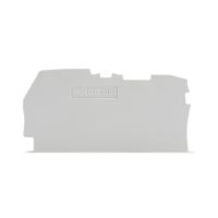 ścianka końcowa/wewnętrzna, 0,8mm, szara | 2102-1291 Wago