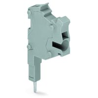 Wielowtyk modularny Push-in CAGE CLAMP 2,5mm2 24A 1P do otworów na mostek, szare, TOPJOB S | 2002-511 Wago