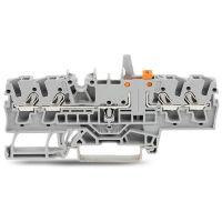 Złączka 4-przewodowa rozłączalno-pomiarowa z mechaniczną blokadą z możliwością pomiaru, szara | 2002-1871/401-000 Wago