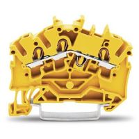 Złączka 3-przewodowa przelotowa 2,5mm2, żółty | 2002-6306 Wago