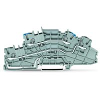 Złączka instalacyjna piętrowa 4mm2, szara | 2003-6649 Wago