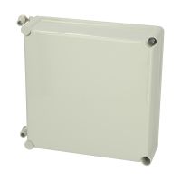 Pokrywa 280x280x80, szara, z zawiasami EKO 80-G-2FSH | 3530558 Fibox