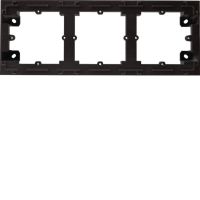 Adapter n/t potrójny, czarny, Lumina Intense | WL5833 Hager