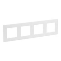 Ramka poczwórna, biały, Niloe Step | 863194 Legrand
