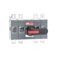 Rozłącznik izolacyjny 400A, 4P, napęd z przodu, z wałkiem i czarną rączką IP65, OT400E22P | 1SCA022727R5830 ABB