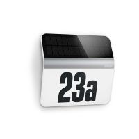 Oprawa numeryczna solarna z czujnikiem zmierzchu STEINEL Xsolar LH-N 0,03,W 4000K IP44 IK03 stal nie | ST007140 Lange Łukaszuk