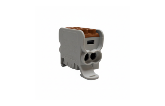 Blok dystrybucyjny, rozdzielczy HLAK 25 1P 2xAl/Cu 25mm&sup2;+16mm&sup2; 1000VAC/1500VDC brązowy | MAG1251C00 Morek