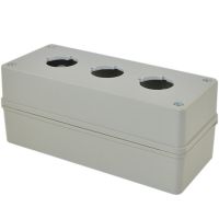 Kaseta sterownicza KP3, otwory fi30mm, pusta, szara | W0-KASETA KP3A SZARA Promet